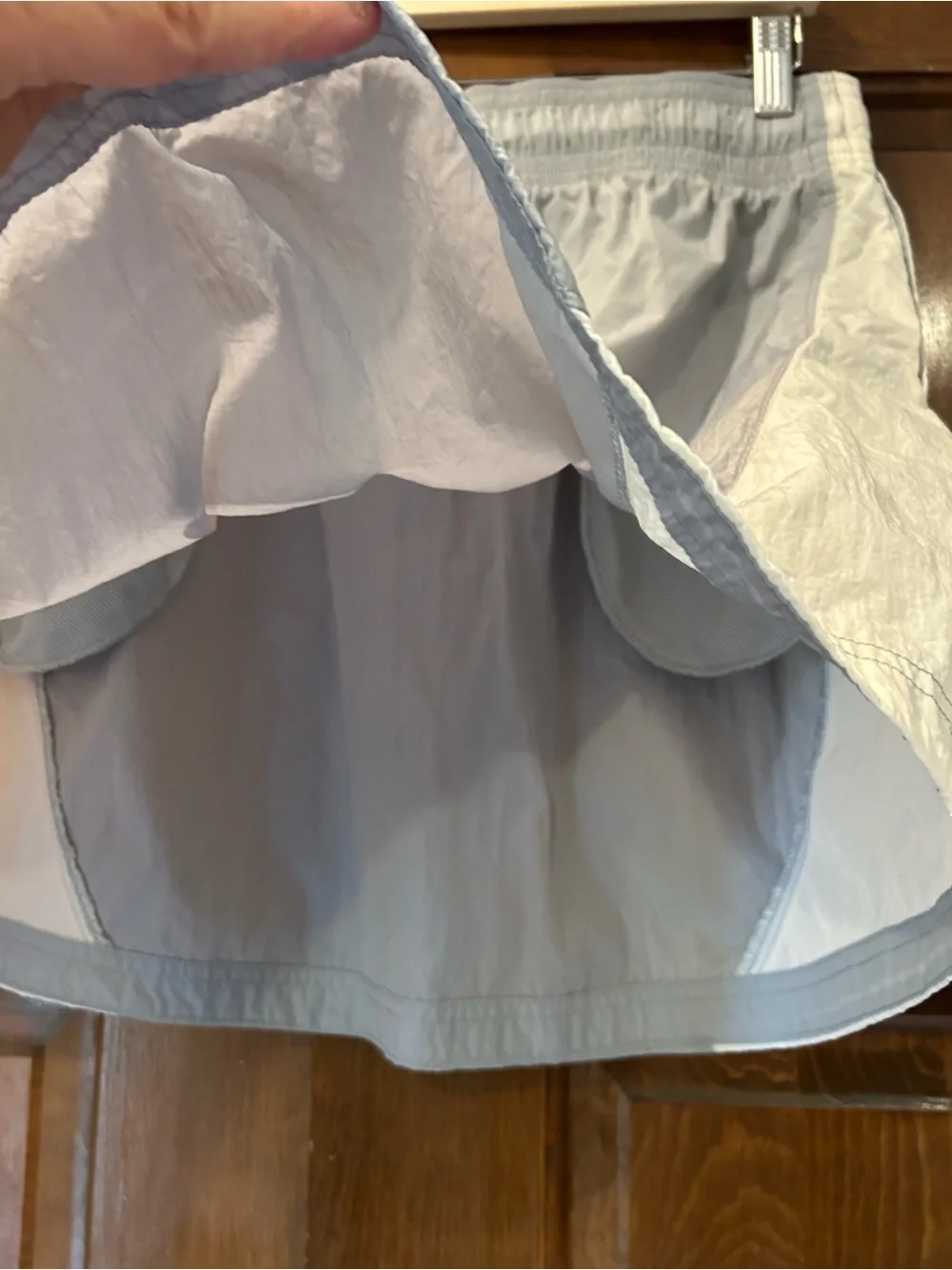 Nike Sportswear Woven Skirt Light Blue Grey‎ FN3833-013 Womens Size Large L